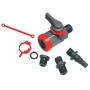 Membranventil vinkel ½" med slange stuts 