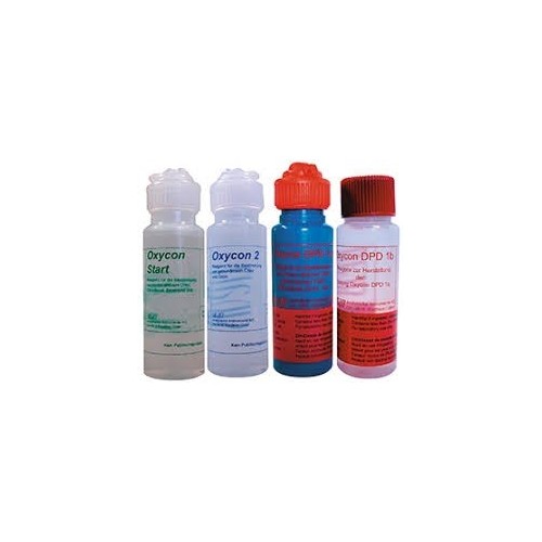Swan Oxycon DPD Testvæsker. Swan DPD test væske. et sæt 4 flasker