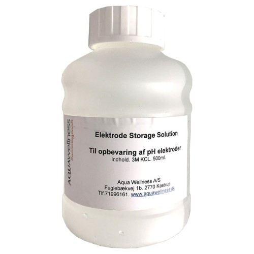 Opbevaringsvæske PH elektrode 3-molar KCL 500ml. Opbevaringsvæske PH elektrode 3-molar KCL 500ml.