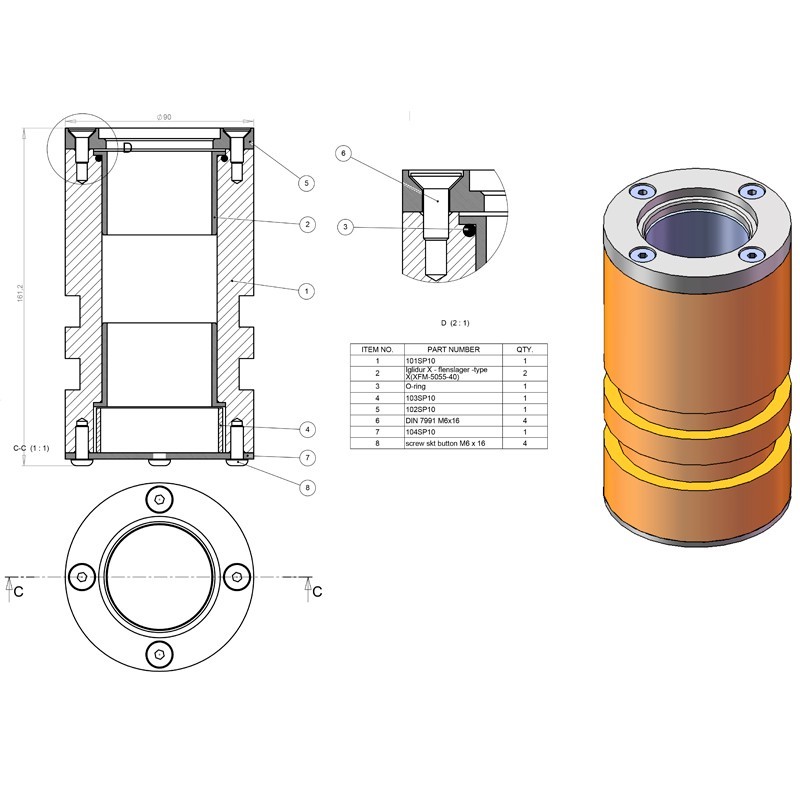 Sokkel til handicaplift, 100SP10 (A)