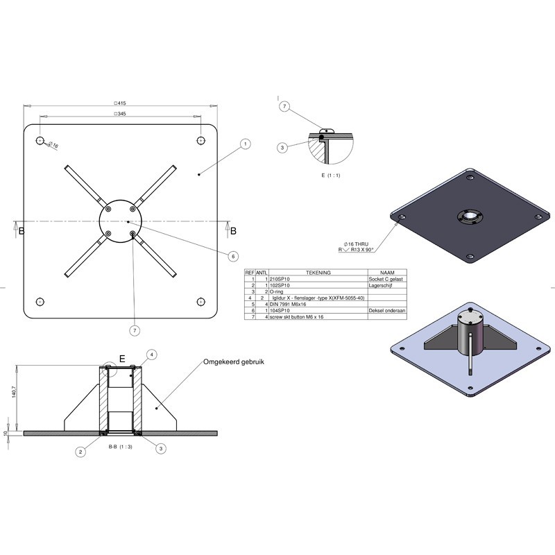 Handicap lift, Pro Pool 204kg.