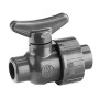 Membranventil vinkel ½" med slange stuts 
