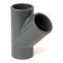 PVC Tee Branch Pipe - 45 degrees.
