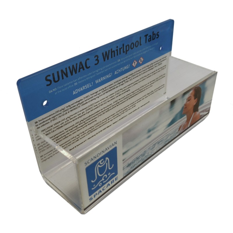 Sunwac 3-tab holder incl. sign