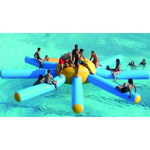 Blæksprutte oppustelig badedyr