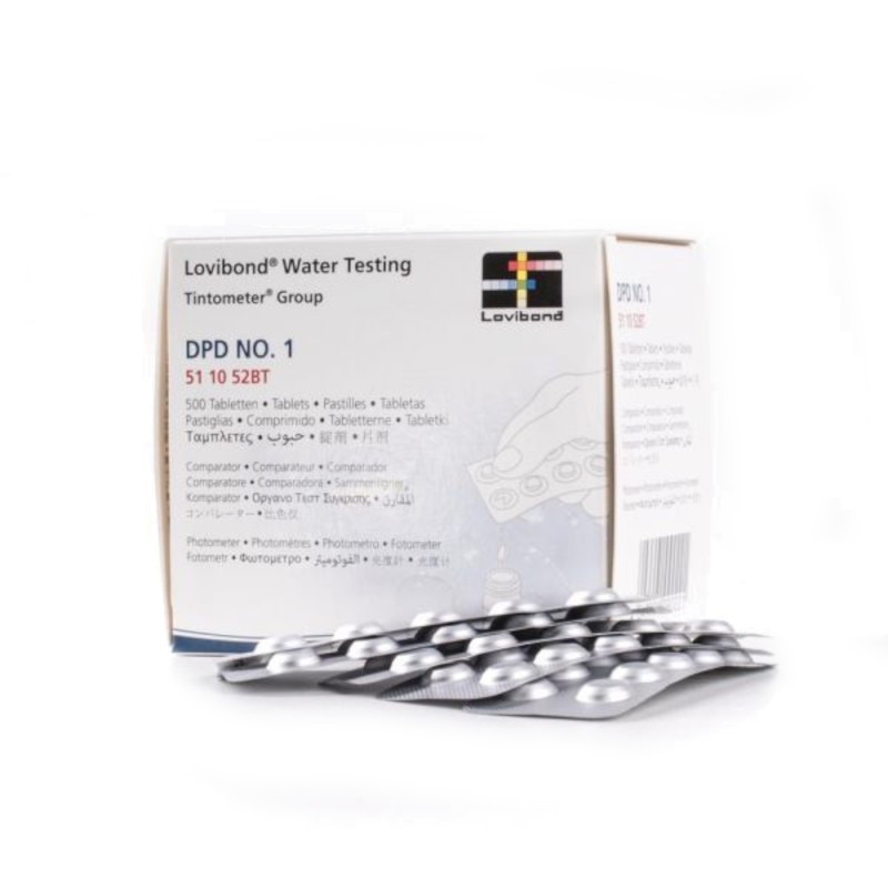 DPD nr. 1 grøn, Rapid, frit klor 500 stk