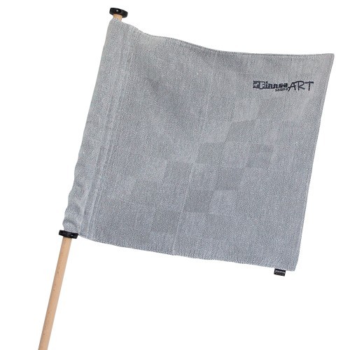 Flagdug med pind naturgrå 65 x 64 cm. Flagdug med pind naturgrå 65 x 64 cm.