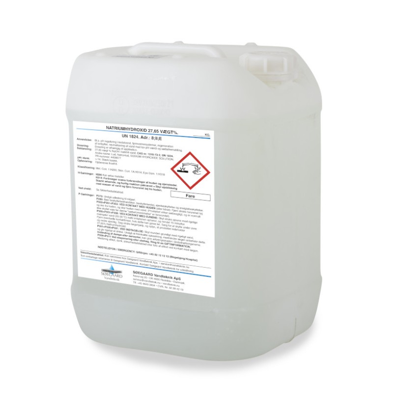 Natronlud 34gr bé 26kg. 22,5l.