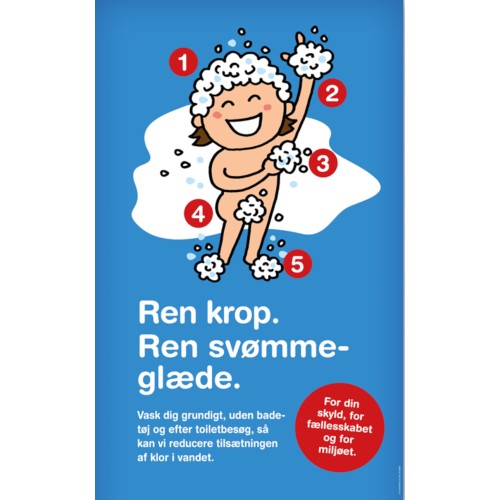 Afvaskningsskilt Ren krop