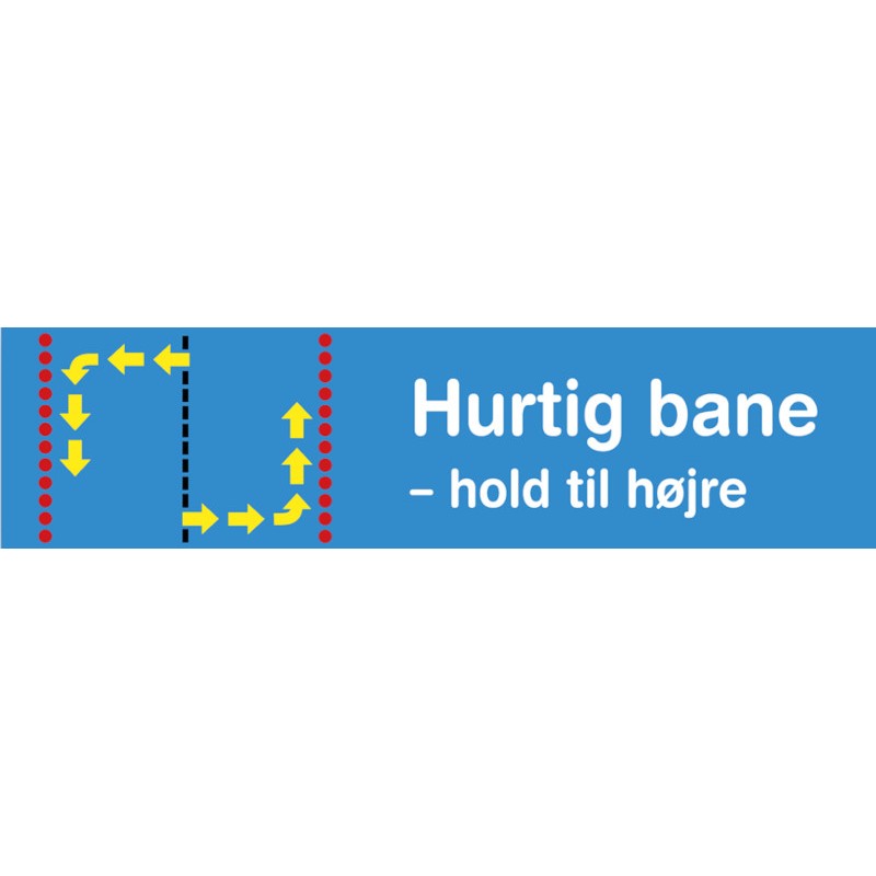Hurtig bane- hold til højre