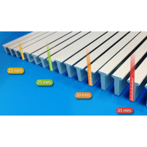 AQW Overløbsrist GR2, H22 mm x L1000 mm