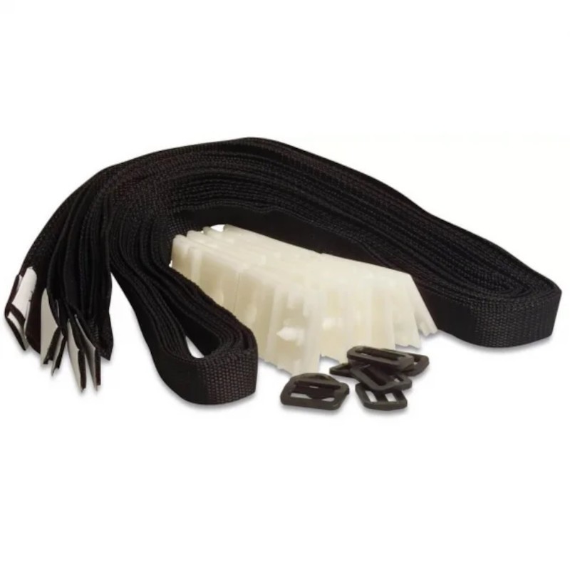Strap set for thermal blanket