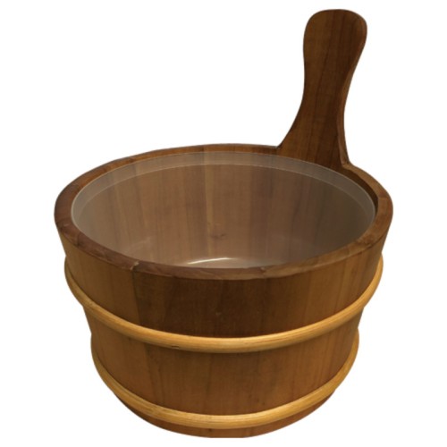 sauna bucket with plastic insert - 4L