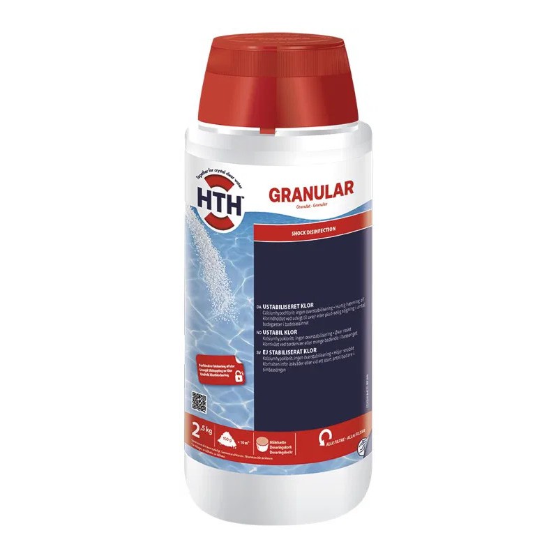 HTH granular chlorine for pool 2.5 kg - SOLD OUT