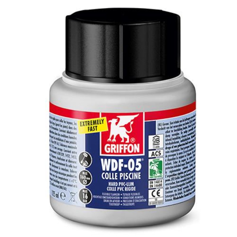 Griffon PVC lim m/pensel 125ml