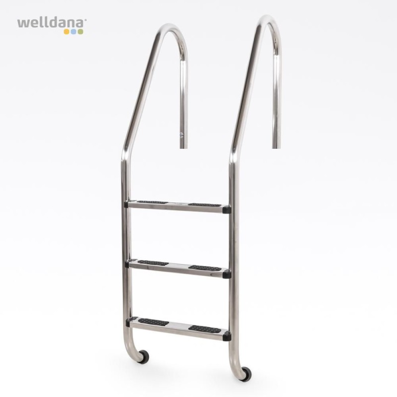 Ladder, standard model, 2 steps, AISI 316