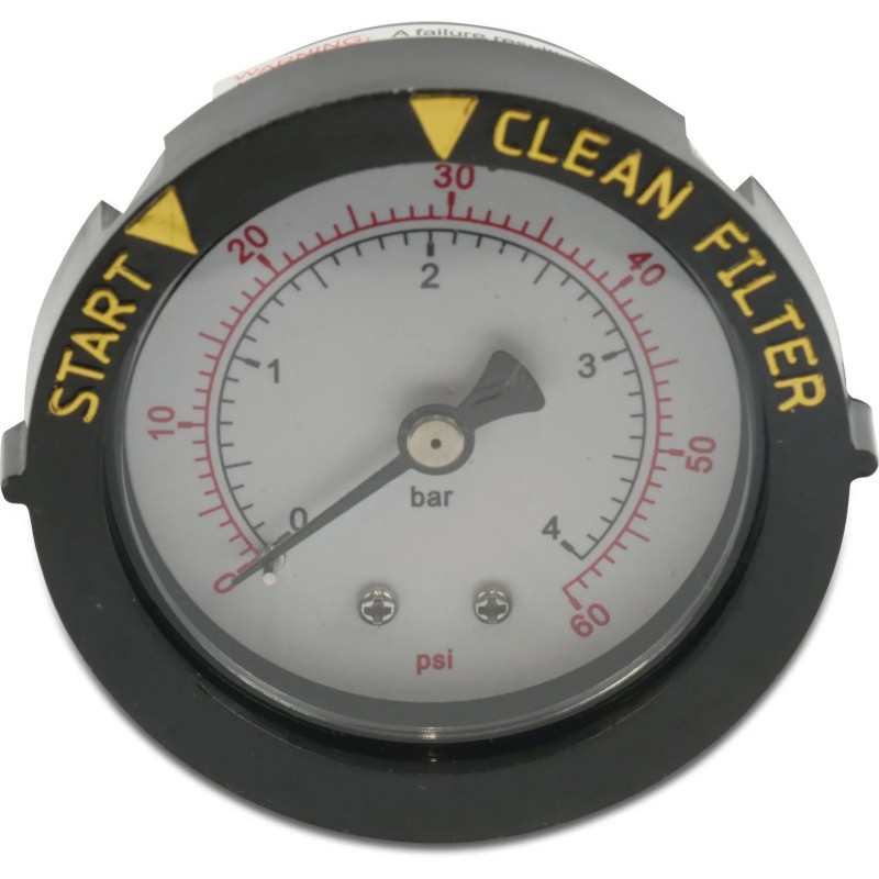 Pentair Manometer 50 mm udv. gevind 0 - 4bar