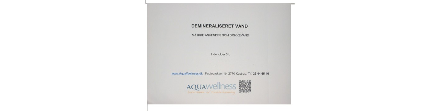 Demineralized water
